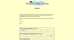Desktop Screenshot of notes-heaven.com