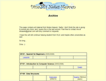 Tablet Screenshot of notes-heaven.com